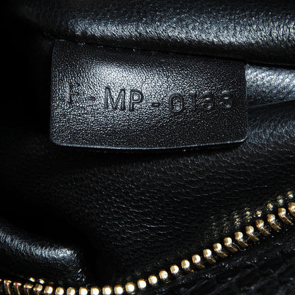 Celine Python and Calfskin Small Trapeze Black Natural 8 of 8