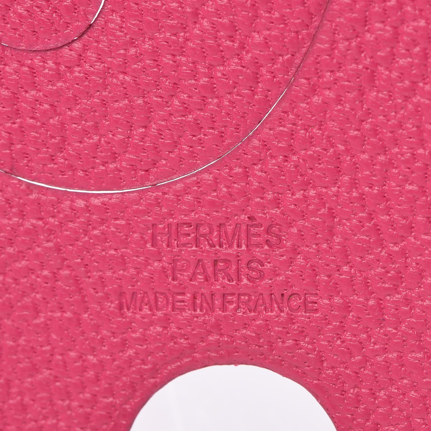 Hermes Chevre Elephant Pikabook Bookmark Rose Shocking 3 of 4