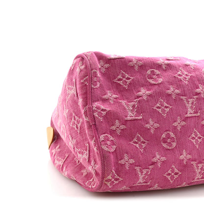Louis Vuitton Monogram Denim Neo Speedy Fuchsia 8 of 9