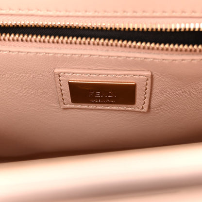 Fendi Vitello Seta Shiny Nappa Scalloped Studded Mini Peekaboo Iconic Satchel Soap 7 of 10
