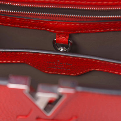 Louis Vuitton Taurillon Capucines BB Rubis 8 of 9