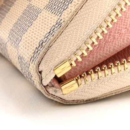 Louis Vuitton Damier Azur Clemence Wallet Rose Ballerine 9 of 9
