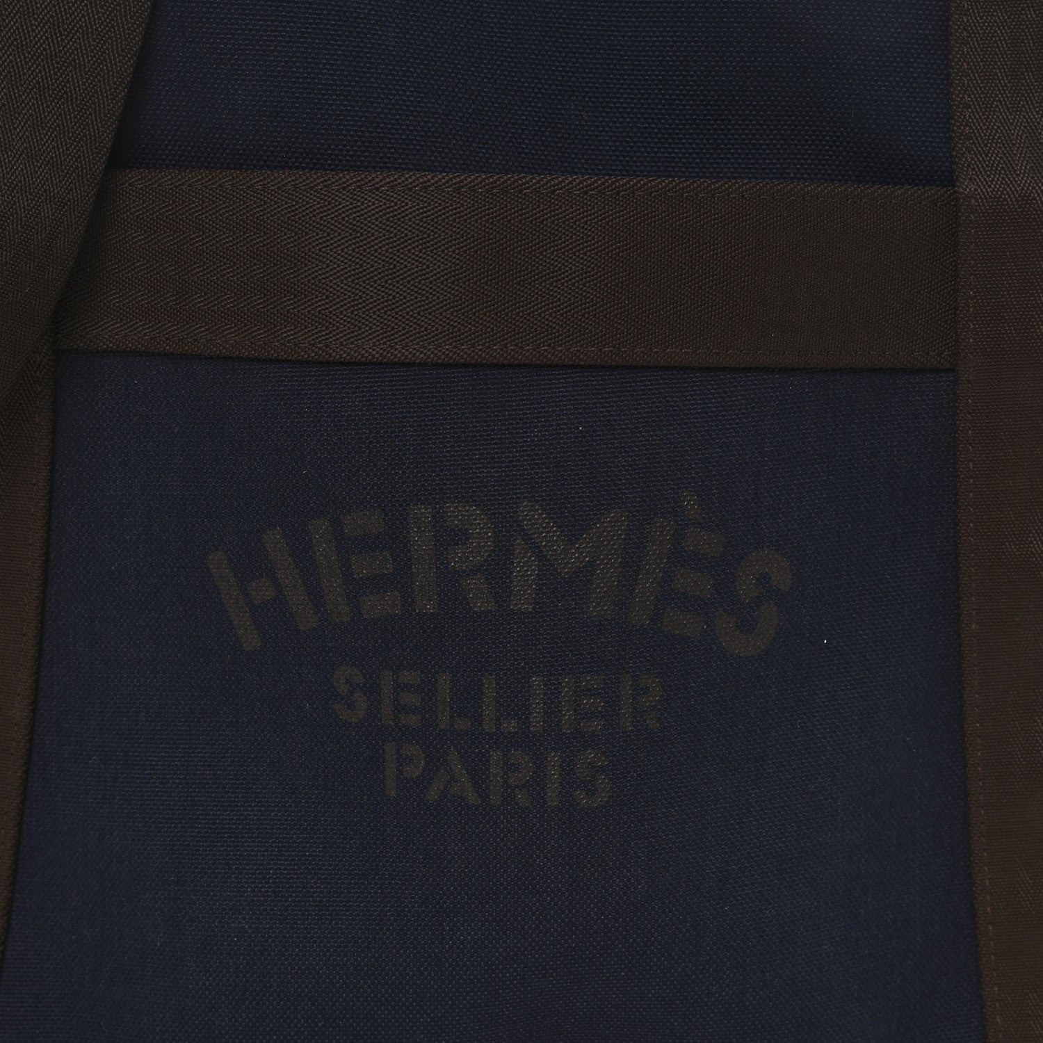 Hermes Canvas The Grooming Bag Bleu Navy Feu 8 of 11