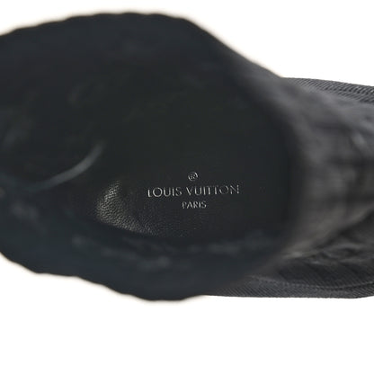 Louis Vuitton Monogram Stretch Fabric Silhouette Ankle Boots 40 Black 9 of 9