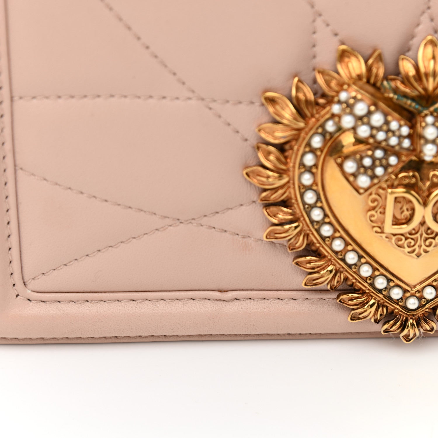 Dolce & Gabbana Calfskin Medium Devotion Crossbody Bag Cipria 8 of 11