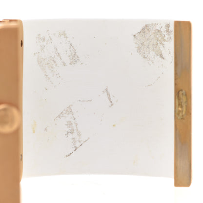 Chanel Resin Crystal CC Cuff Gold Glitter White 5 of 8