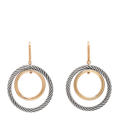 David Yurman 18K Yellow Gold Sterling Silver Mobile Earrings 1 of 4