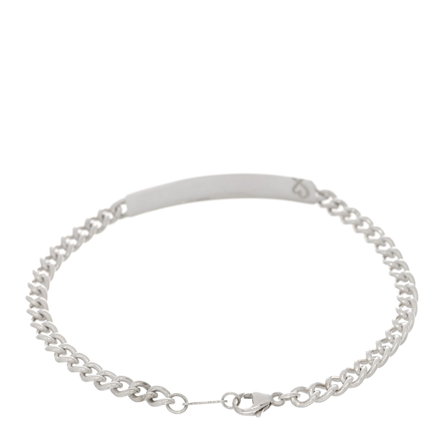 Tiffany Sterling Silver Paloma Picasso Loving Heart Bar Bracelet 2 of 3