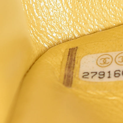 Chanel Iridescent Caviar Quilted Medium Double Flap Yellow 9 of 11
