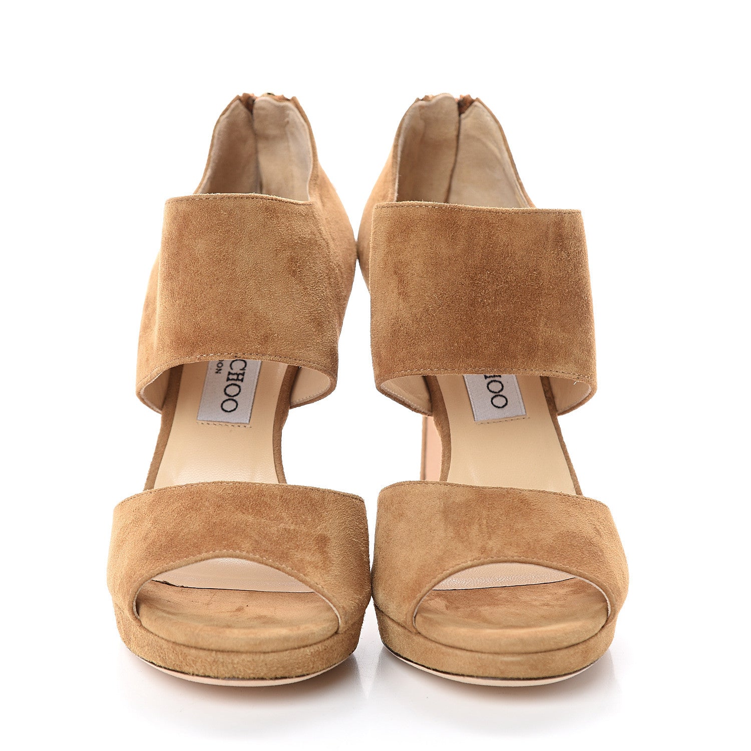 Jimmy Choo Suede Lagoon Sandals 38 Whisky 2 of 7