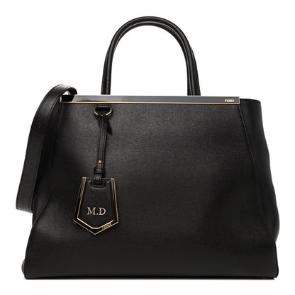 Fendi Vitello Elite Regular 2Jours Tote Black 1 of 4