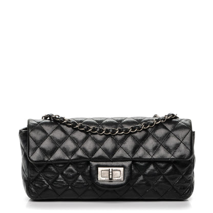 Chanel Calfskin Quilted Hybrid Reissue East West Flap Black 1 of 7