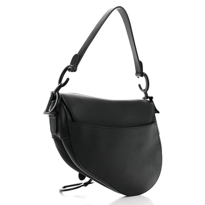 Christian Dior Ultra Matte Calfskin Saddle Bag Black 3 of 12
