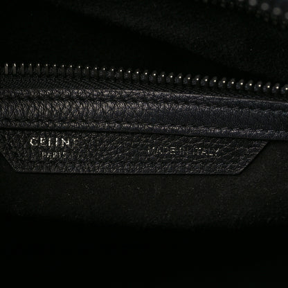 Celine Drummed Calfskin Mini Luggage Black 5 of 7