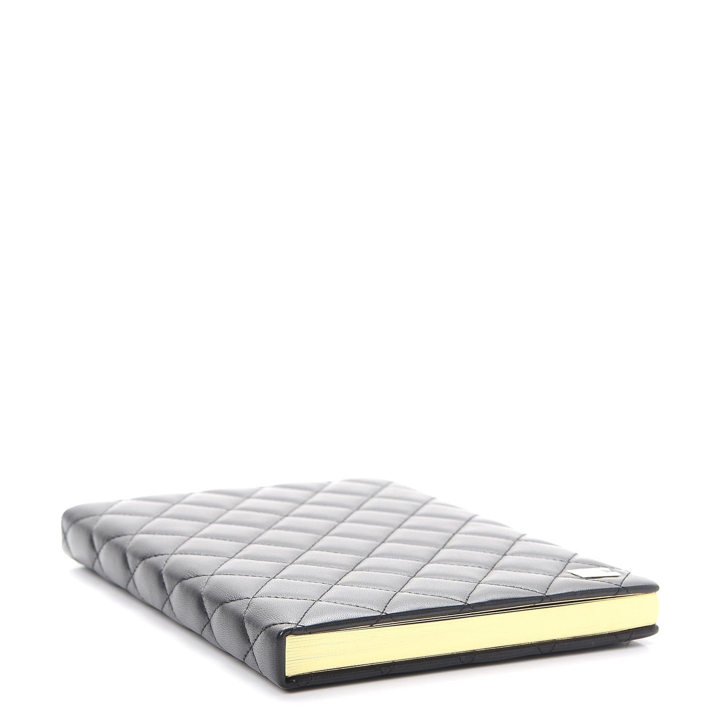 Lambskin Quilted Notebook Black