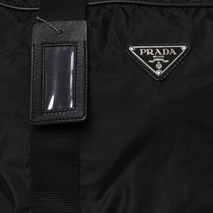Prada Tessuto Nylon Saffiano Viaggio Carry On Travel Bag Black 12 of 13