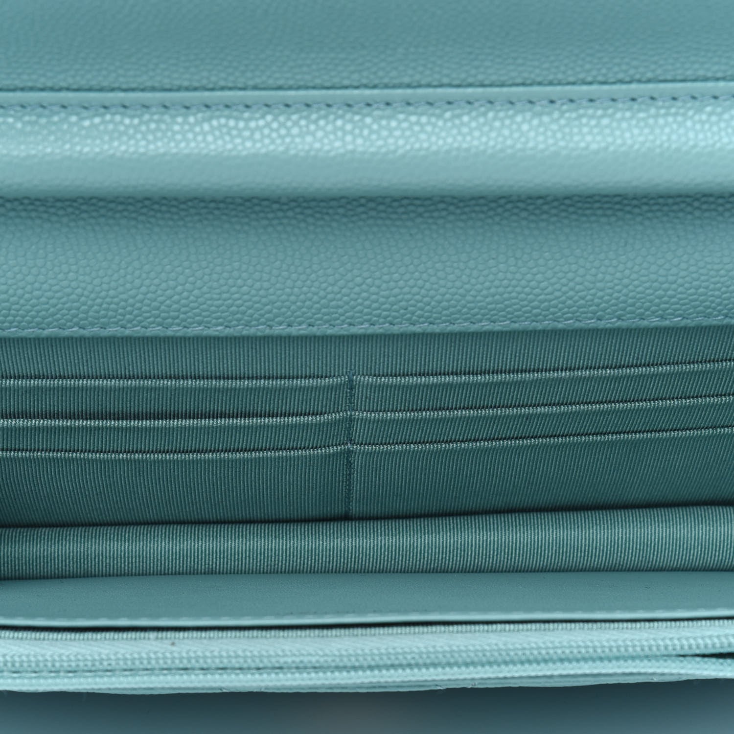 Chanel Caviar Quilted Wallet On Chain WOC Light Blue 5 of 13