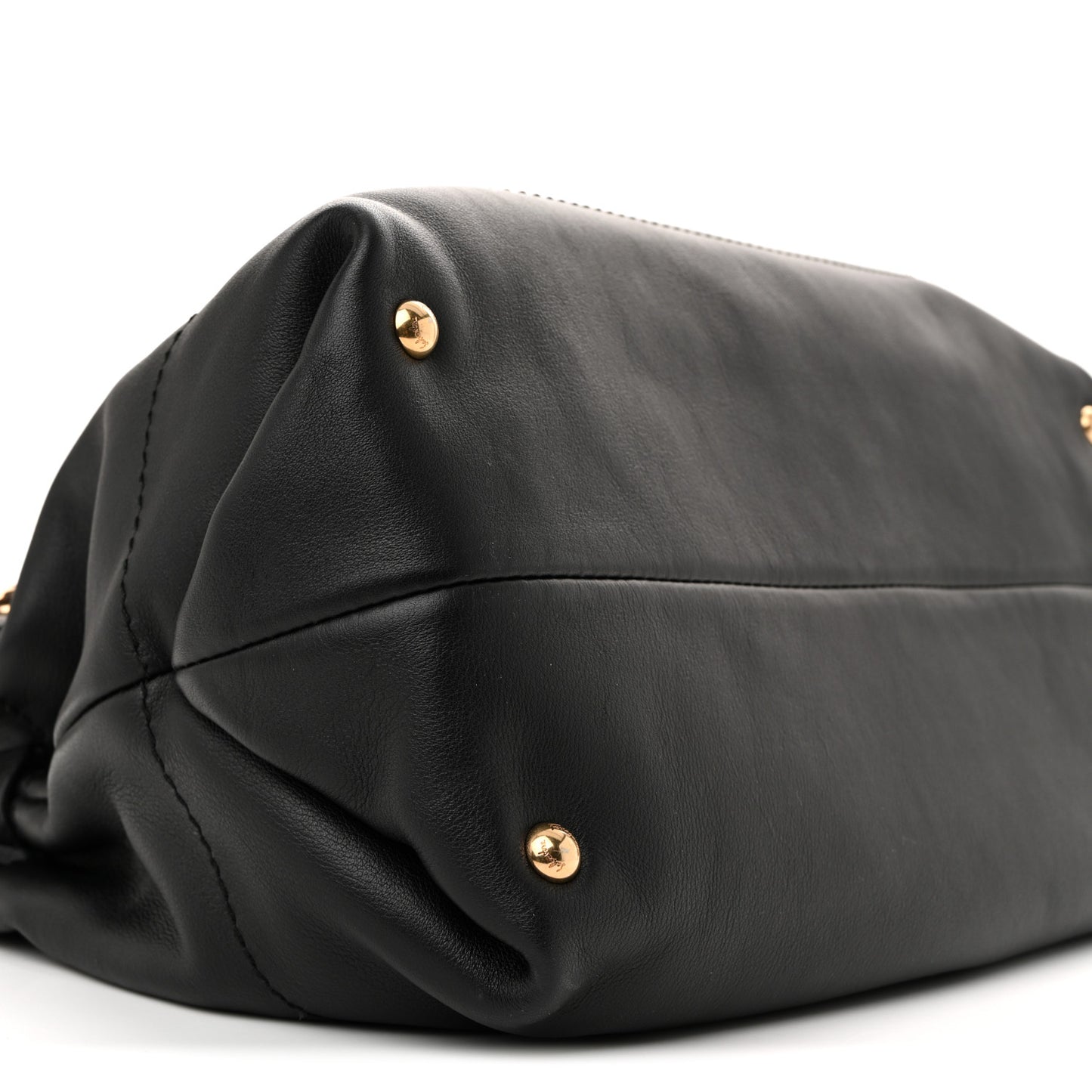 Calfskin Gancini Tote Bag Black