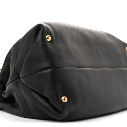 Salvatore Ferragamo Calfskin Gancini Tote Bag Black 9 of 10