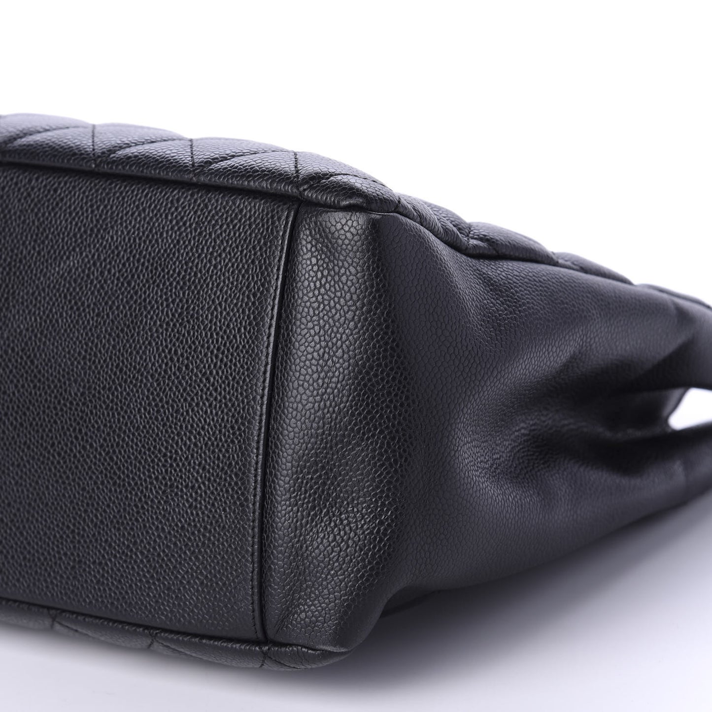 Caviar Quilted Grand Shopping Tote GST Black