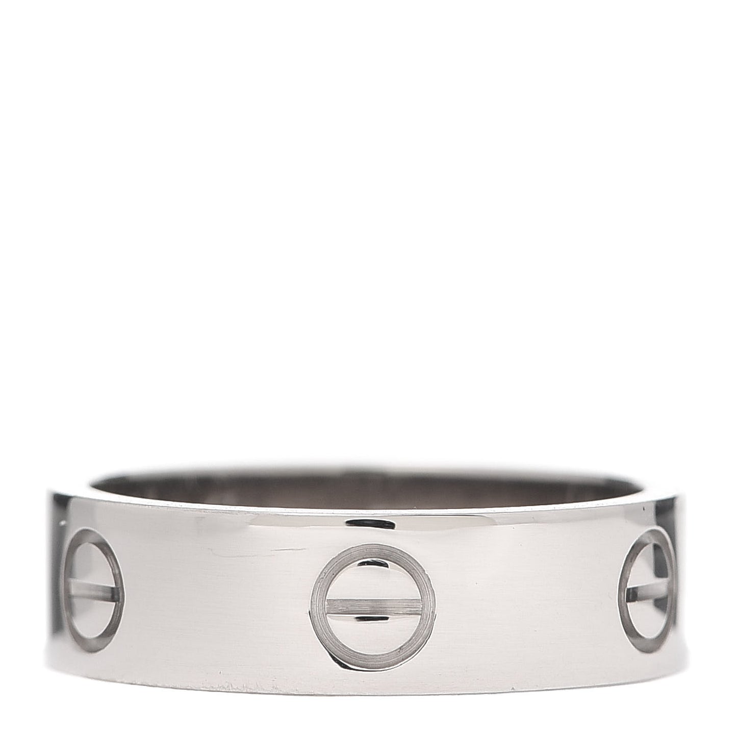 18K White Gold 5.5mm LOVE Ring 58 8.25