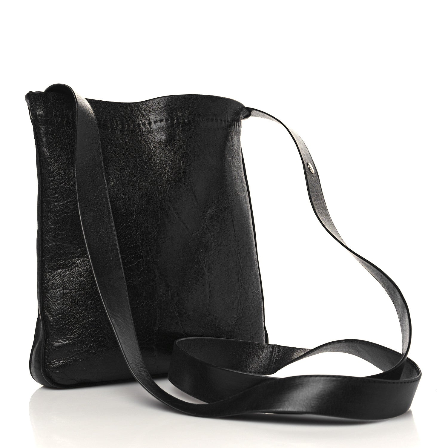 Hermes Lambskin Toudou Perfore Crossbody Black 2 of 9