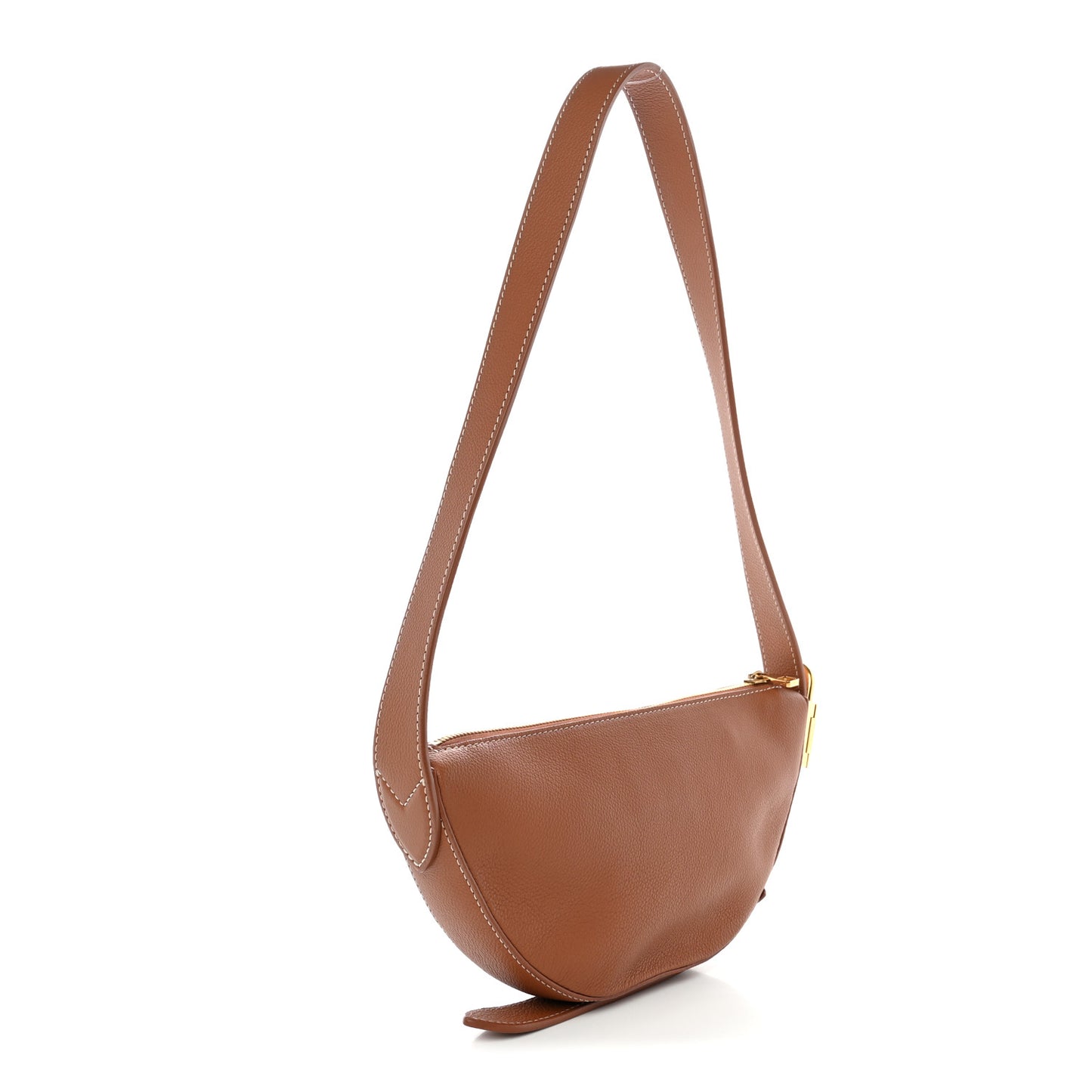 Smooth Calfskin Low Key Bumbag Cognac