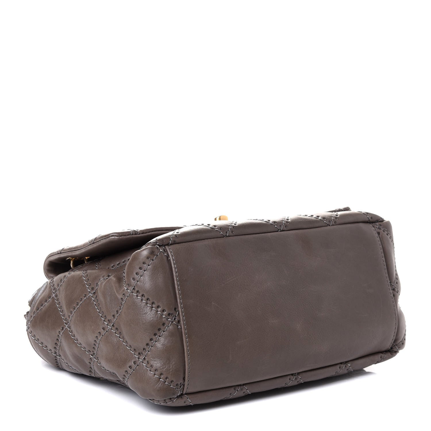 Chanel Calfskin Quilted Retro Chain Shoulder Bag Grey 4 of 8