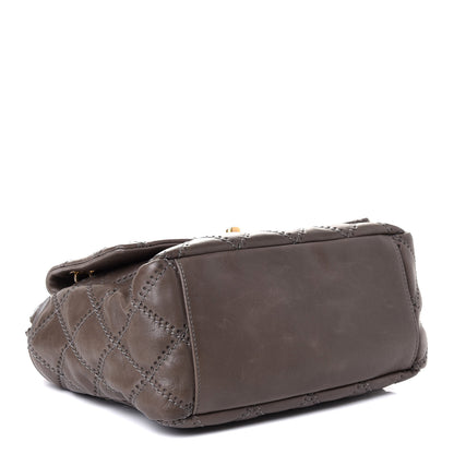 Chanel Calfskin Quilted Retro Chain Shoulder Bag Grey 4 of 8