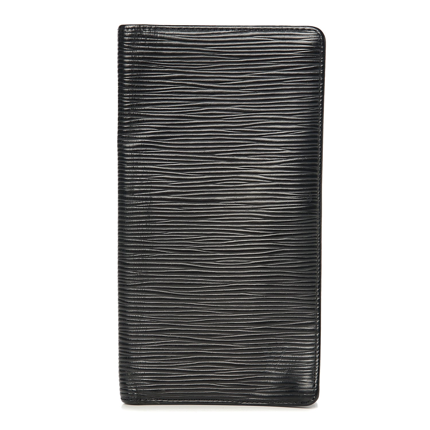 Louis Vuitton Epi Porte Valeurs Checkbook Wallet Black 1 of 7