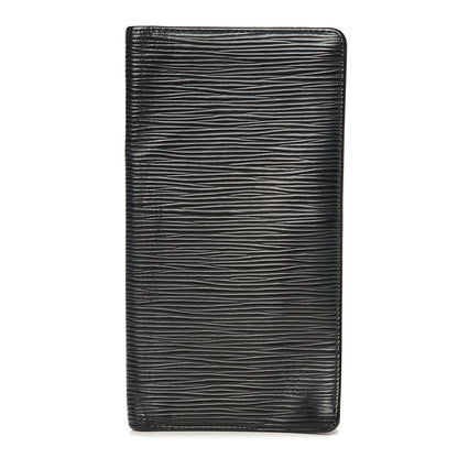 Louis Vuitton Epi Porte Valeurs Checkbook Wallet Black 1 of 7