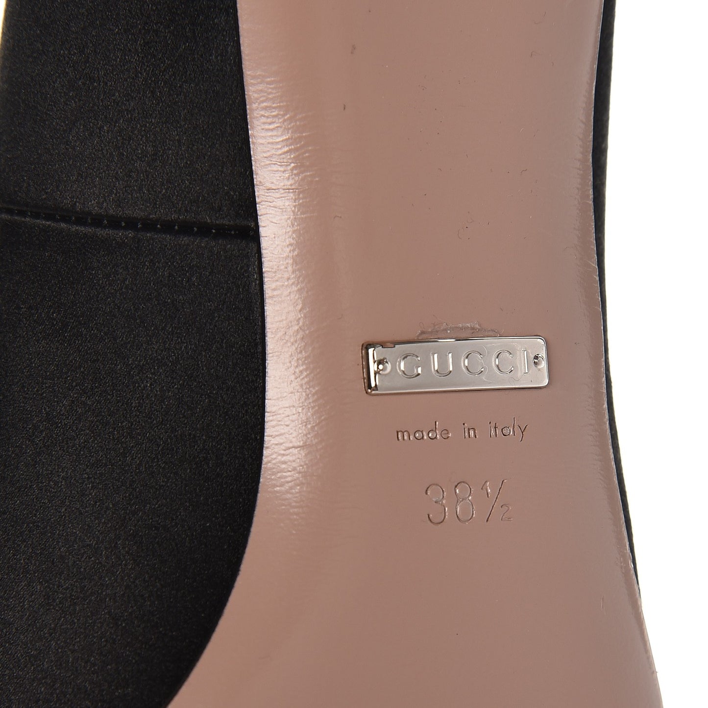 Satin Sparkling GG Pumps 38.5 Black