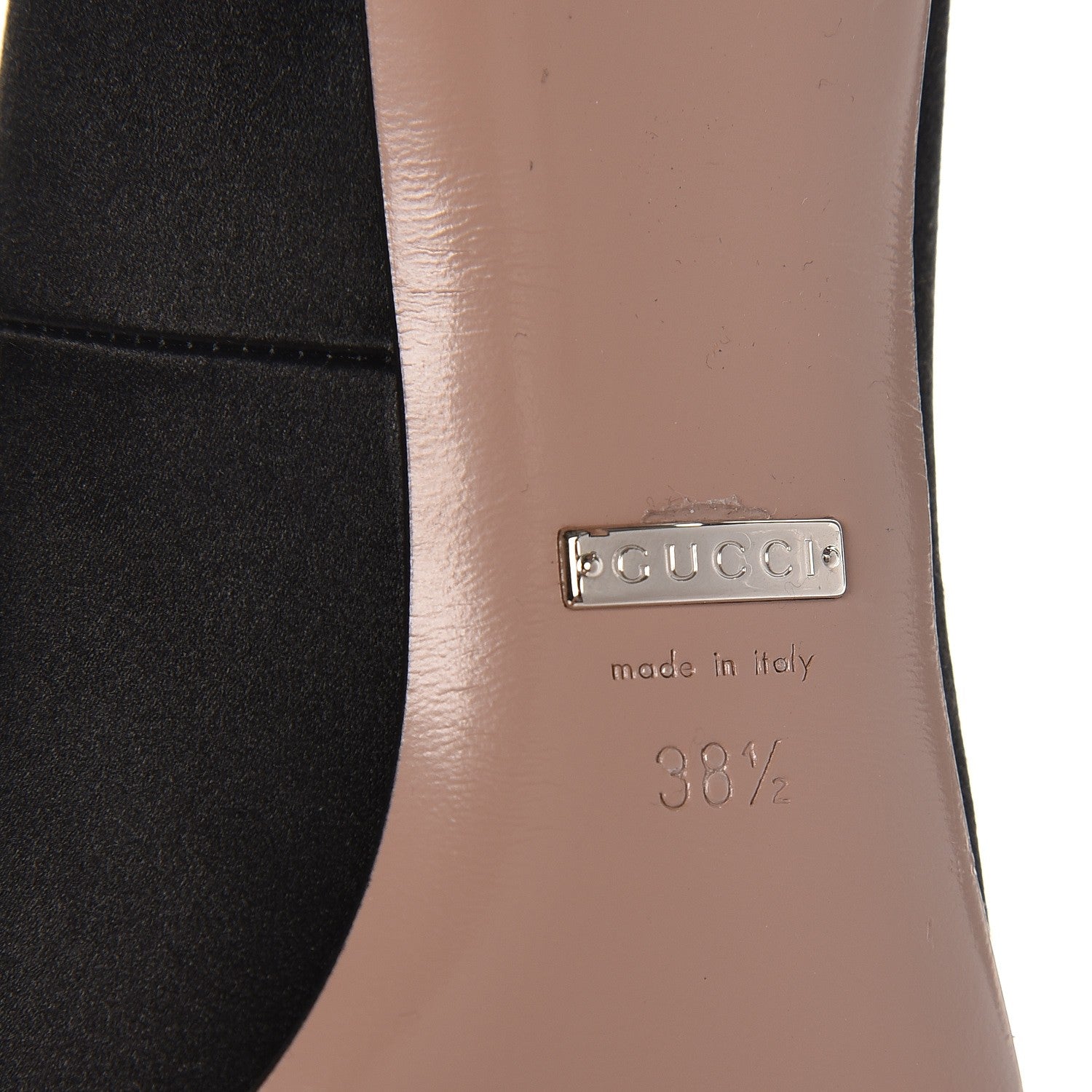 Gucci Satin Sparkling GG Pumps 38.5 Black 8 of 8