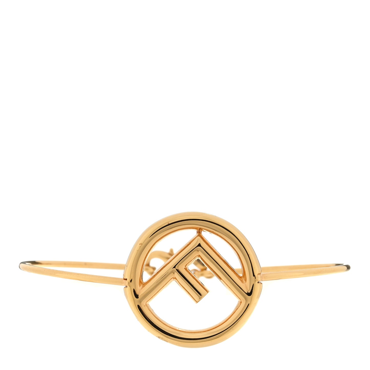 F Is Fendi Metal Bracelet L Gold