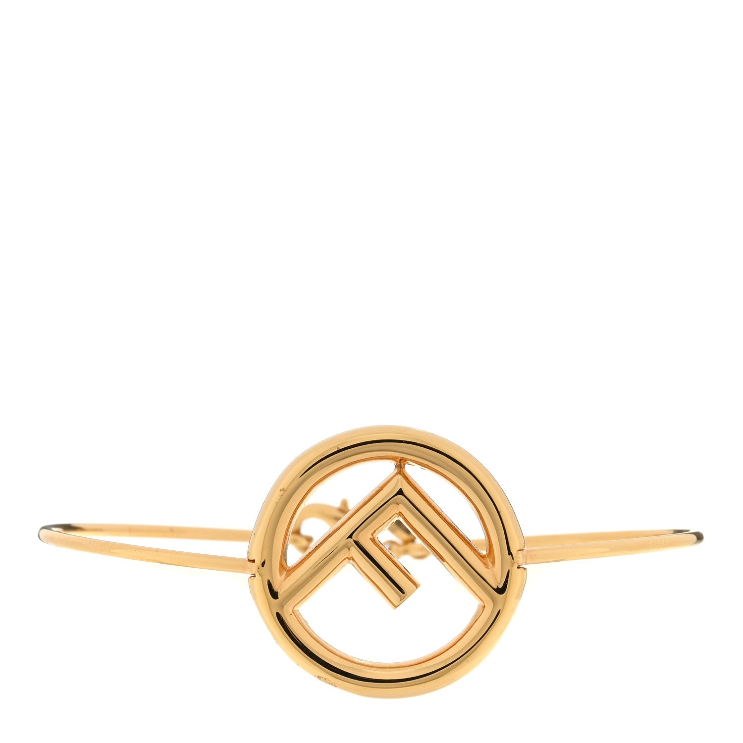 Fendi F Is Fendi Metal Bracelet L Gold 1 of 5