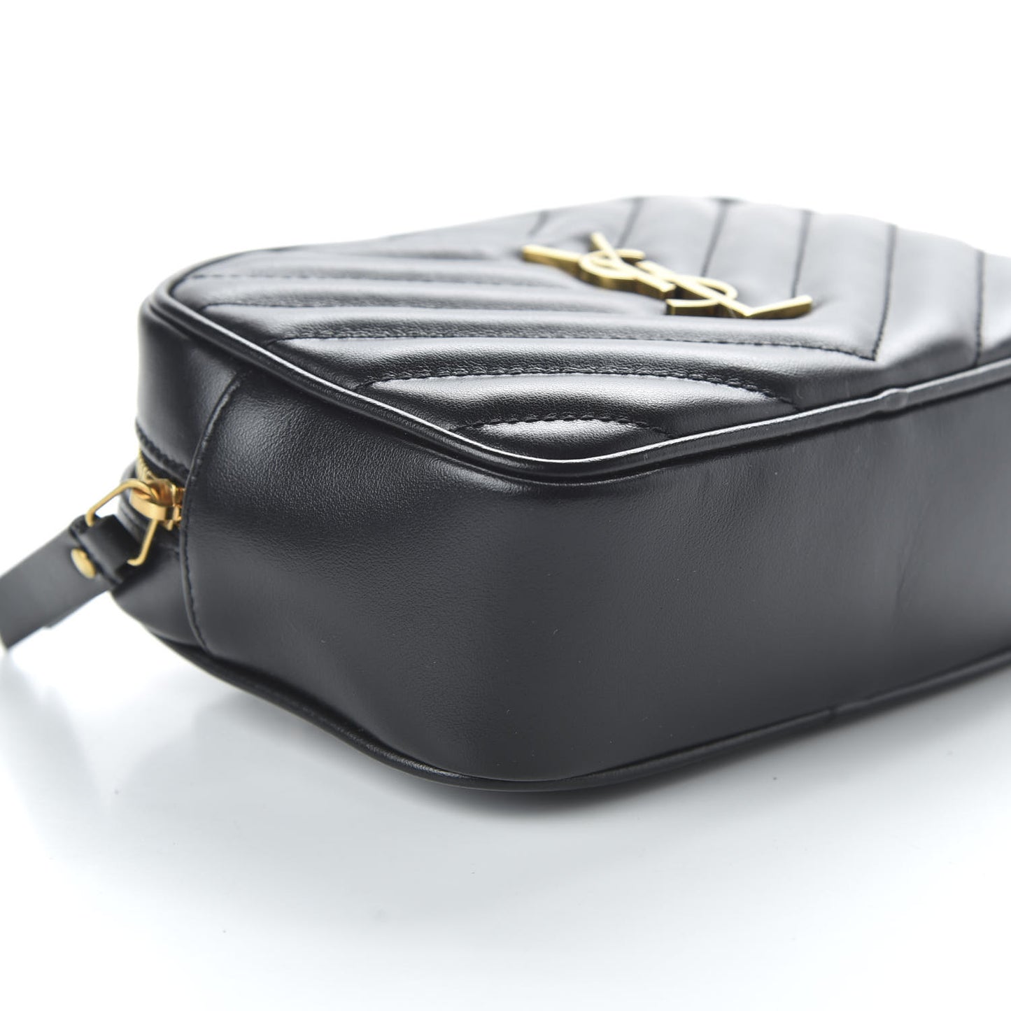 Calfskin Matelasse Monogram Lou Belt Bag Black
