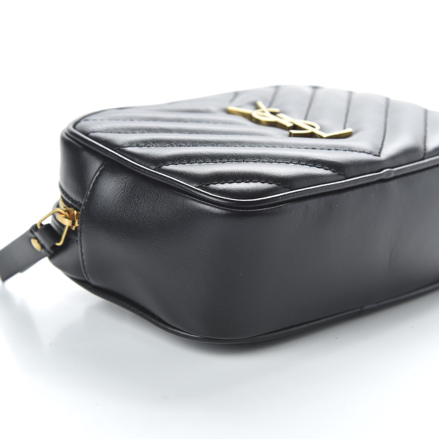 Saint Laurent Calfskin Matelasse Monogram Lou Belt Bag Black 6 of 9