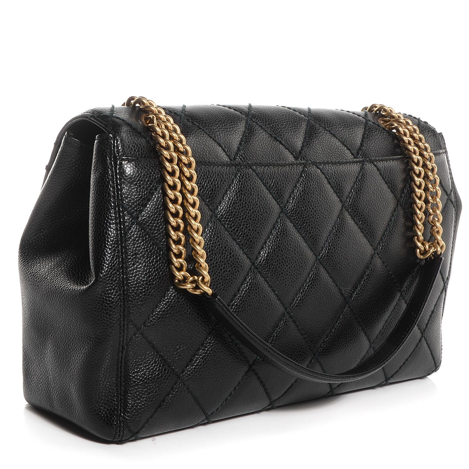 Chanel Caviar Quilted Single Flap Bag Black 4 of 9