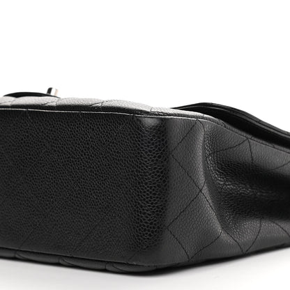 Chanel Caviar Quilted Jumbo Single Flap Black 10 of 11