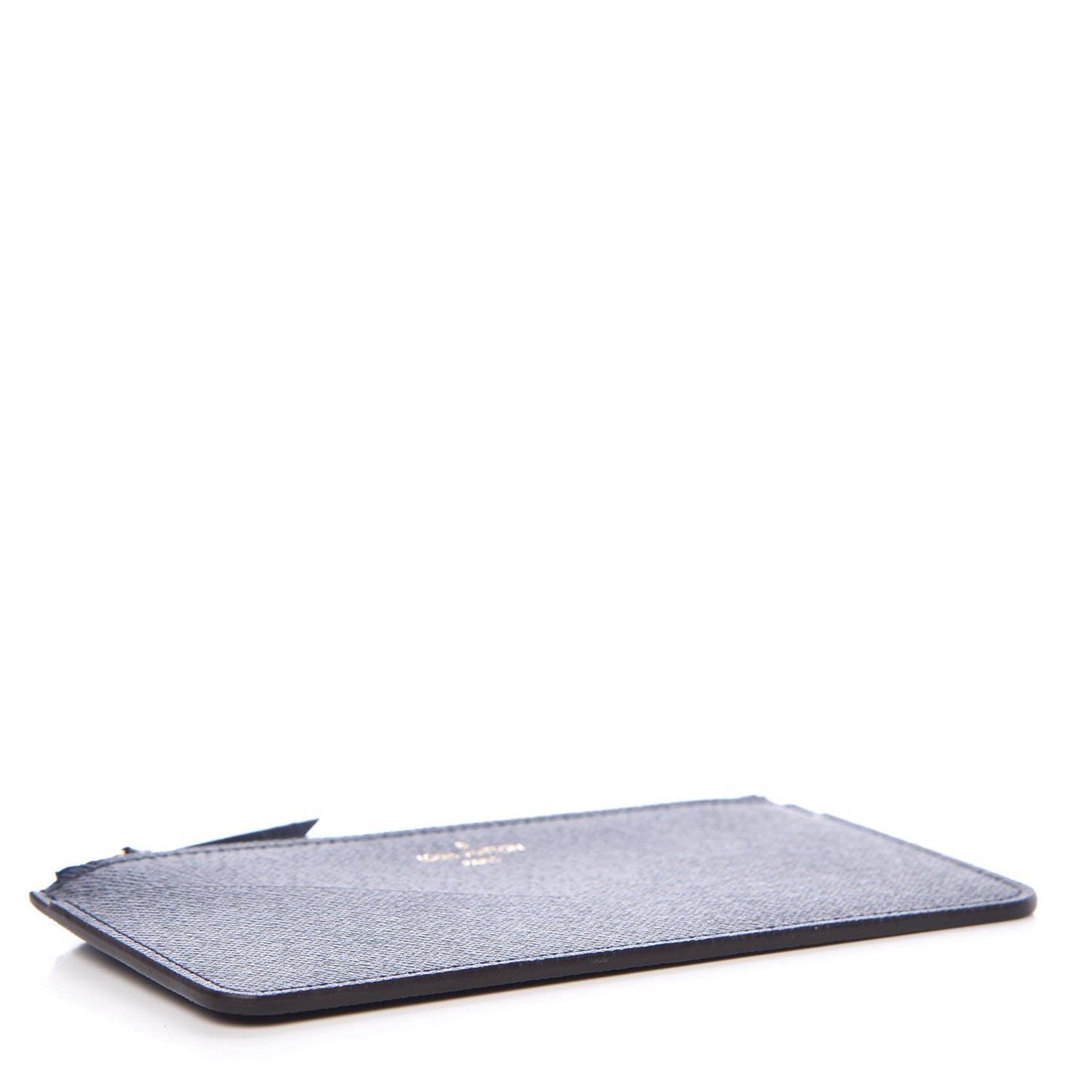 Calfskin Jeanne Wallet Zippered Insert Dark Blue