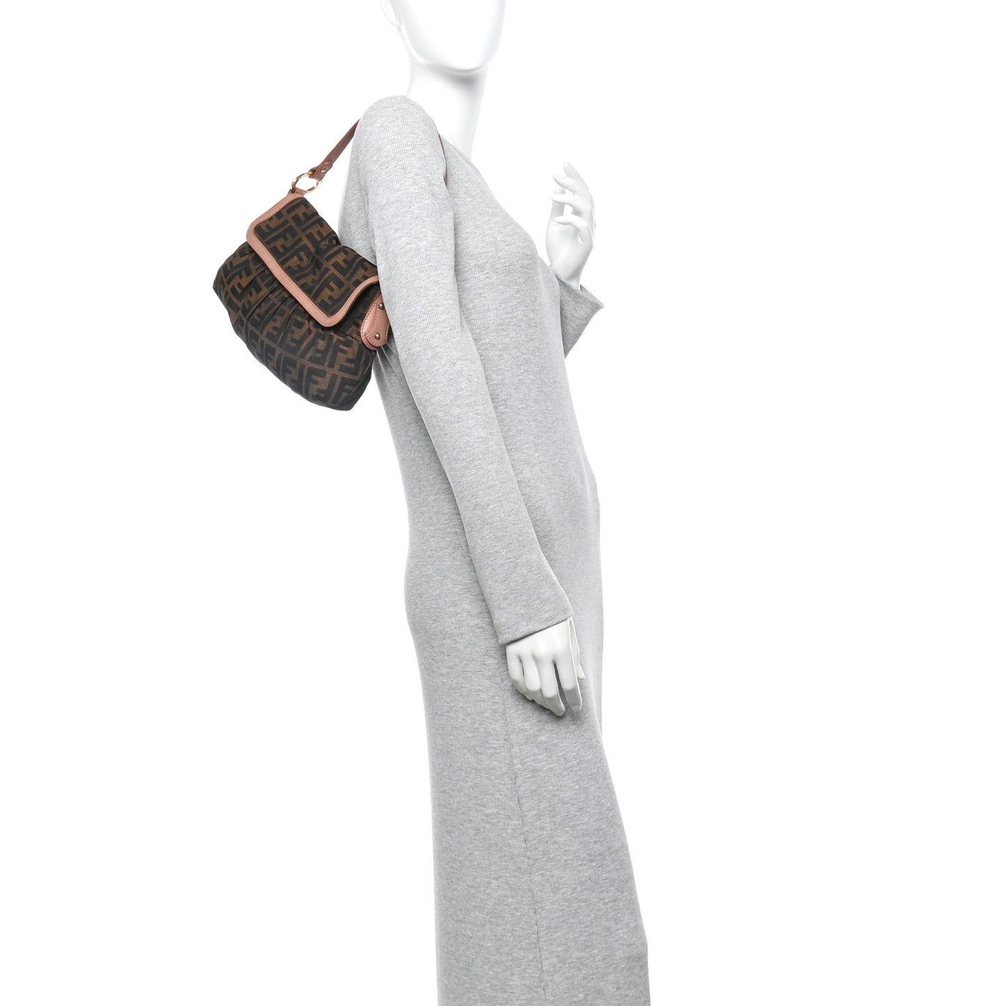 Zucca Cuoio Lucido Small Chef Shoulder Bag Tobacco Bois de Rose