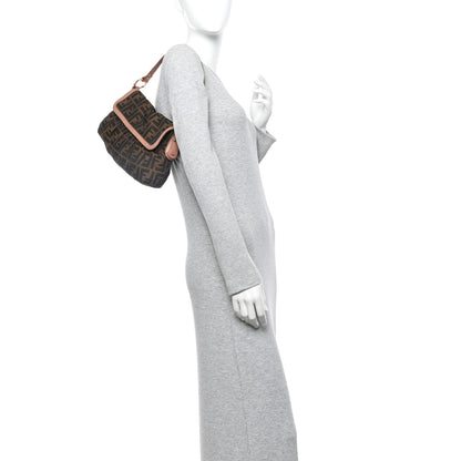 Fendi Zucca Cuoio Lucido Small Chef Shoulder Bag Tobacco Bois de Rose 2 of 12