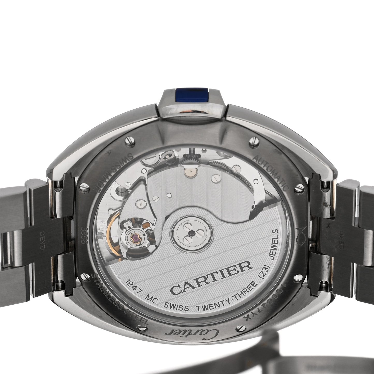 Stainless Steel 35mm Cle De Cartier Automatic Watch