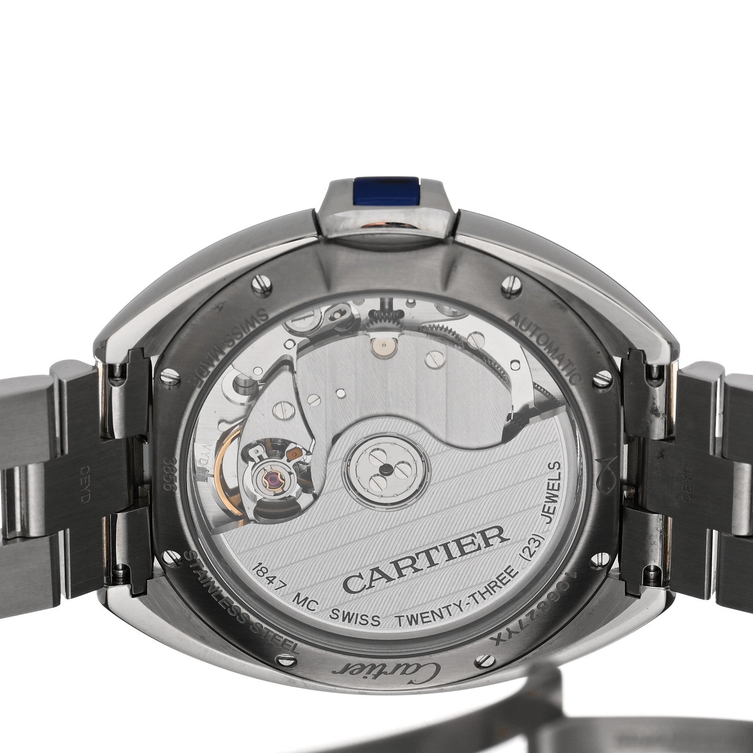 Cartier Stainless Steel 35mm Cle De Cartier Automatic Watch 4 of 5