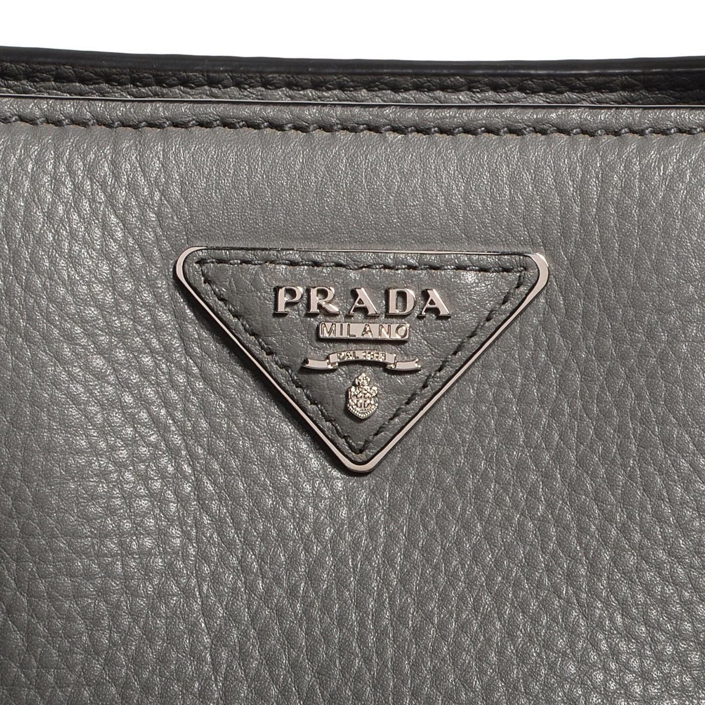 Vitello Daino Shopping Tote Marmo
