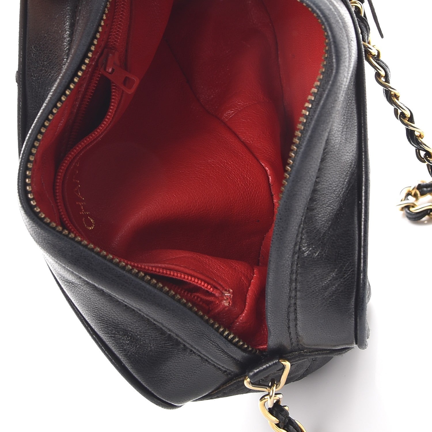 Chanel Satin Quilted Tassel Camera Case Black 5 of 18