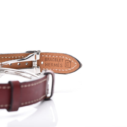 Hermes Stainless Steel Gulliver 28mm Nomade Kinetic Quartz Watch Rouge 8 of 8