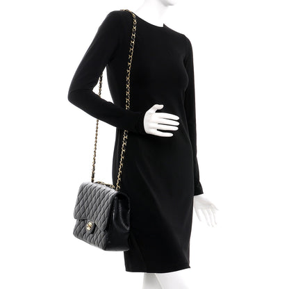 Chanel Caviar Quilted Jumbo Single Flap Black 2 of 12