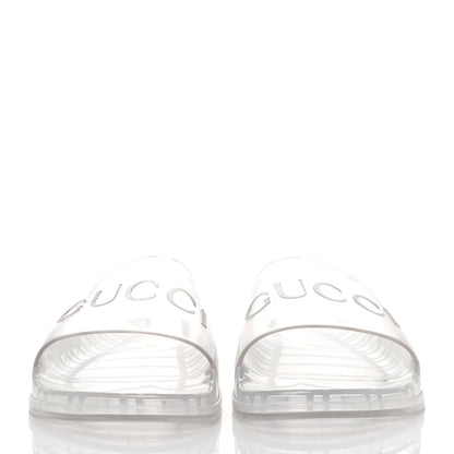 Gucci Rubber Mens Pursuit Slide Sandals 9 Transparent 2 of 6