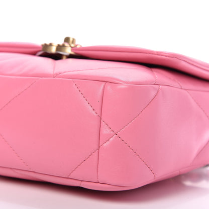 Chanel Lambskin Quilted Medium Chanel 19 Flap Pink 7 of 11